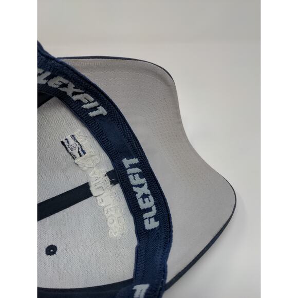 Rail Pros Port Authority FlexFit Hat Size L/XL BLue Embroidered Spell Out - Picture 8 of 9